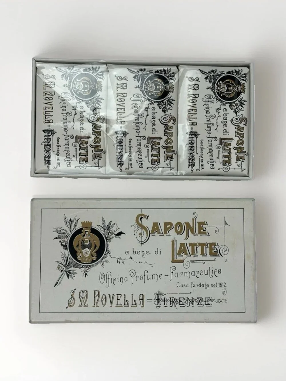 🧼 3 NEW Sealed Santa Maria Novella Milk Soap Sapone Latte Luxury Made in Italy